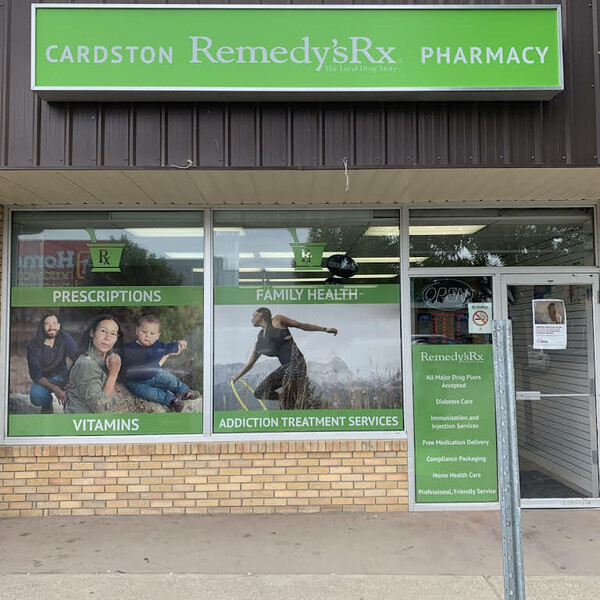Cardston Remedy's RX Pharmacy logo